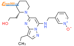 2S)-1-[3-乙基-7-[[(1-氧代-3-吡啶基)甲基]氨基]吡唑并[1,5-a]嘧啶-5-基]-2-哌啶乙醇