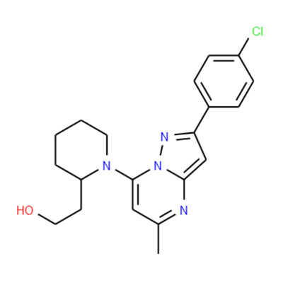 2-(1-(2-(4-Chlorophenyl)-5-methylpyrazolo[1,5-a]pyrimidin-7-yl)piperidin-2-yl)ethanol